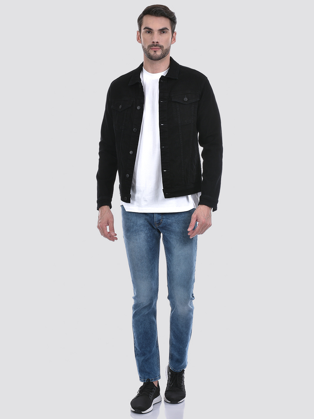 Numero Uno Men Solid Black Jacket